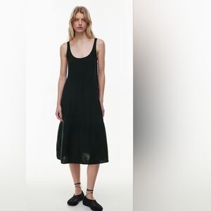 Little Moon Aritzia Firefly Black Organic Cotton Dress L